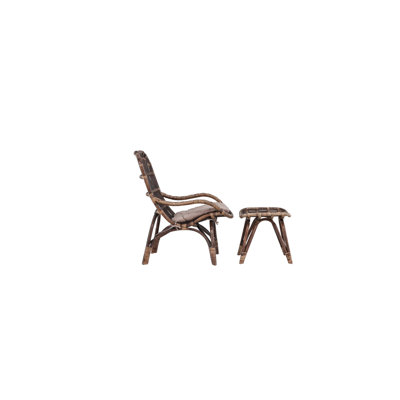 Romilly Outdoor Lounge Chair with Ottoman
