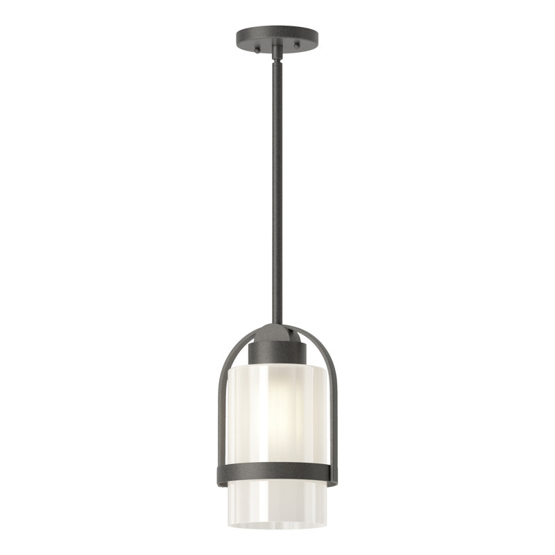 Alcove Outdoor Pendant, Frosted, Coastal Natural Iron