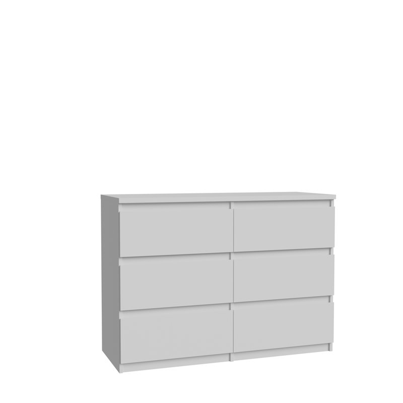 Priyaka 6 - Drawer Rectangle Accent Chest, White
