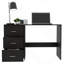 Classic 3 Drawers Writing Desk -Black
