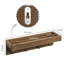 Baillons Wall 25.4cm Storage Organiser with Key Hooks and Corkboard-1655889235