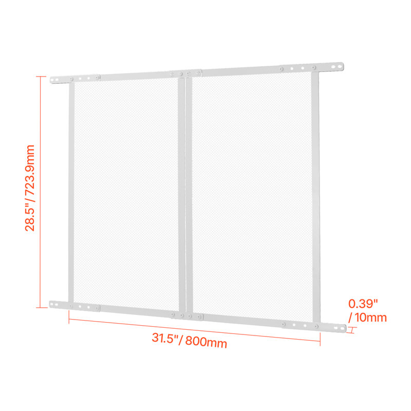 Protecteur de porte de véhicule récréatif pour véhicule récréatif 28,5 x 31,5 po, L 31,5 po x P 0,39 po x H 28,5 po