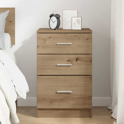 40cm W Manufactured Wood Bedside Table