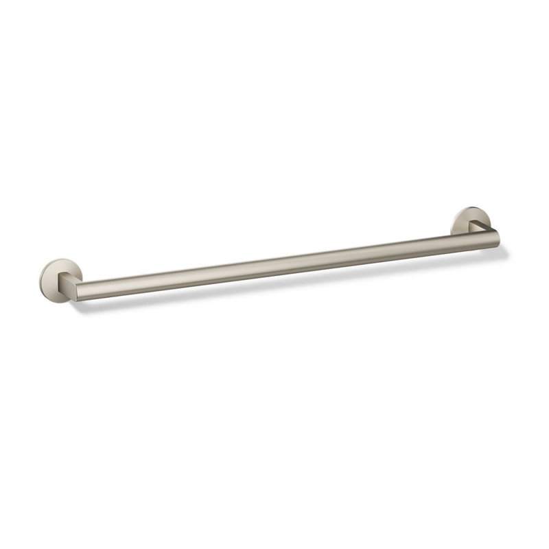 Porte-serviettes Composants, L 24 po, Nickel brossé éclatant