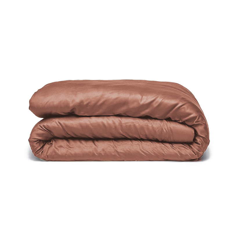 Signature Sateen Duvet Cover, California King Duvet Cover, Almond