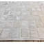 Tapis géométrique moderne en peau de vache gris et beige-1895422118