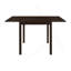 Rectangular 52-Inch Extension Dining Table, Cappuccino