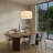 4-light 21" Electroplating Brass White Modern Linen Shade Drum Chandelier Pendant for Dining Room-640246369