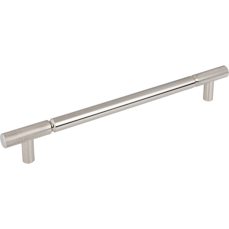 Prestwick Bar Appliance Pull, Polished Nickel, 12" Center To Center