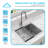 KBFmore Laundry Utility 18 Gauge 25 Inch Undermount/Topmount Kitchen Sink with 4 PCs Accessories