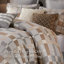 Édredon pour grand lit de 8 pièces en taupe, géométrique multicolore, damier classique, ensemble de literie de luxe, trop rembourré pour un confort maximal et une chaleur accrue-121664560