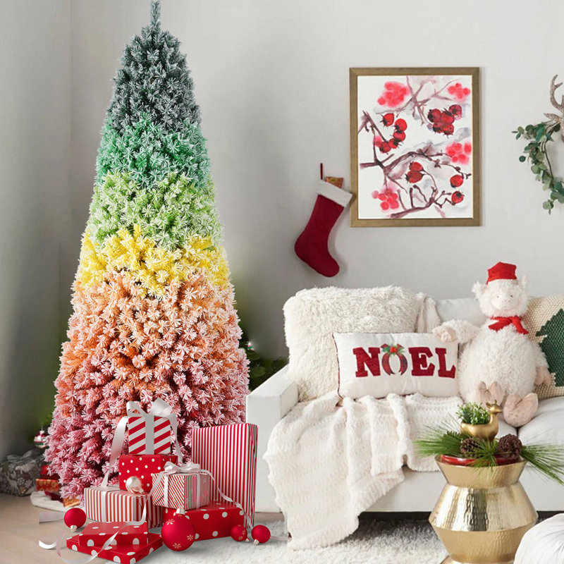 Arbre de Noël en PVC 7,5 pi, 7'6"