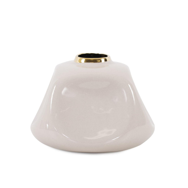 Vase en céramique Christana concave moyen, Moyenne