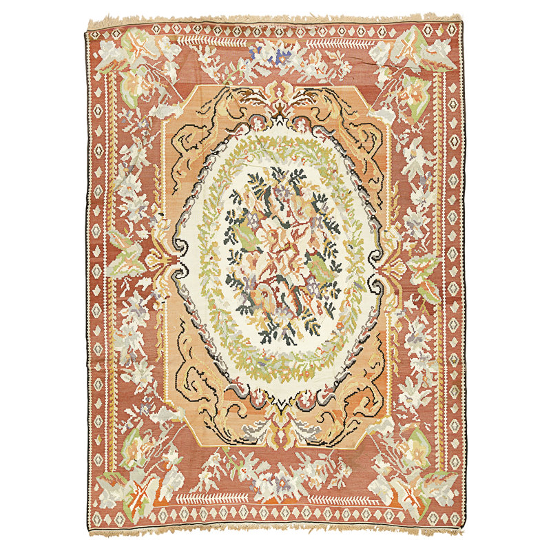Tapis multicolore de haute qualité noué à la main