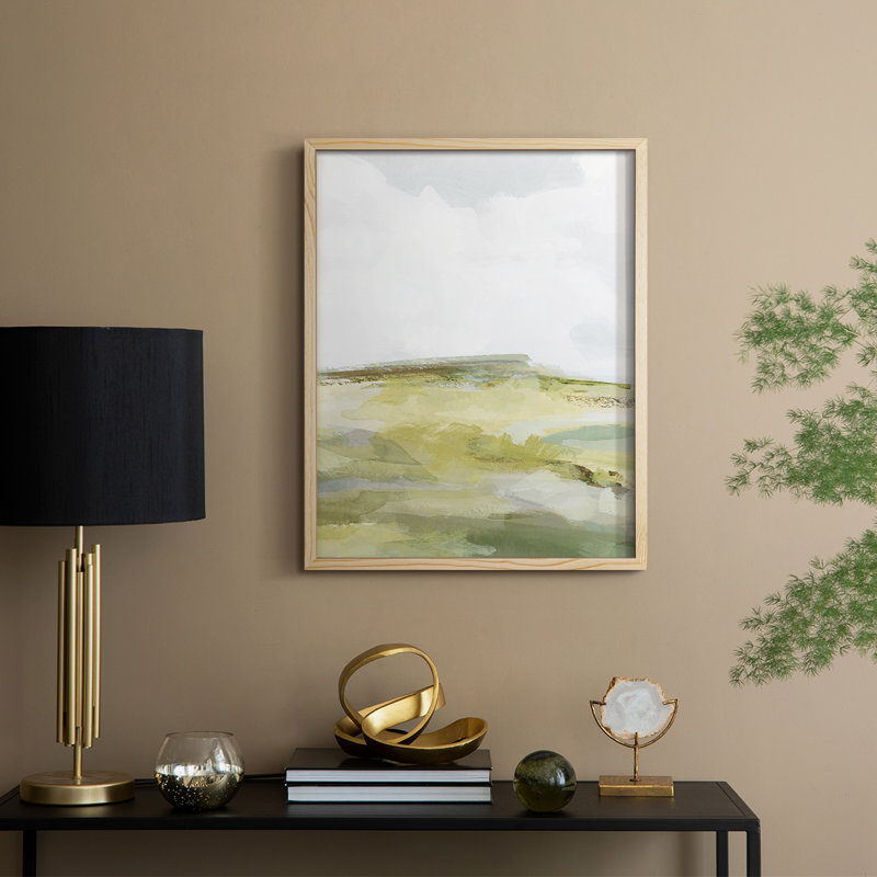 Inlet Impression I, reproduction encadrée - bois massif, H 21 po x l 17 po