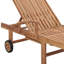 Chaise de patio avec coussin en teck-63952935