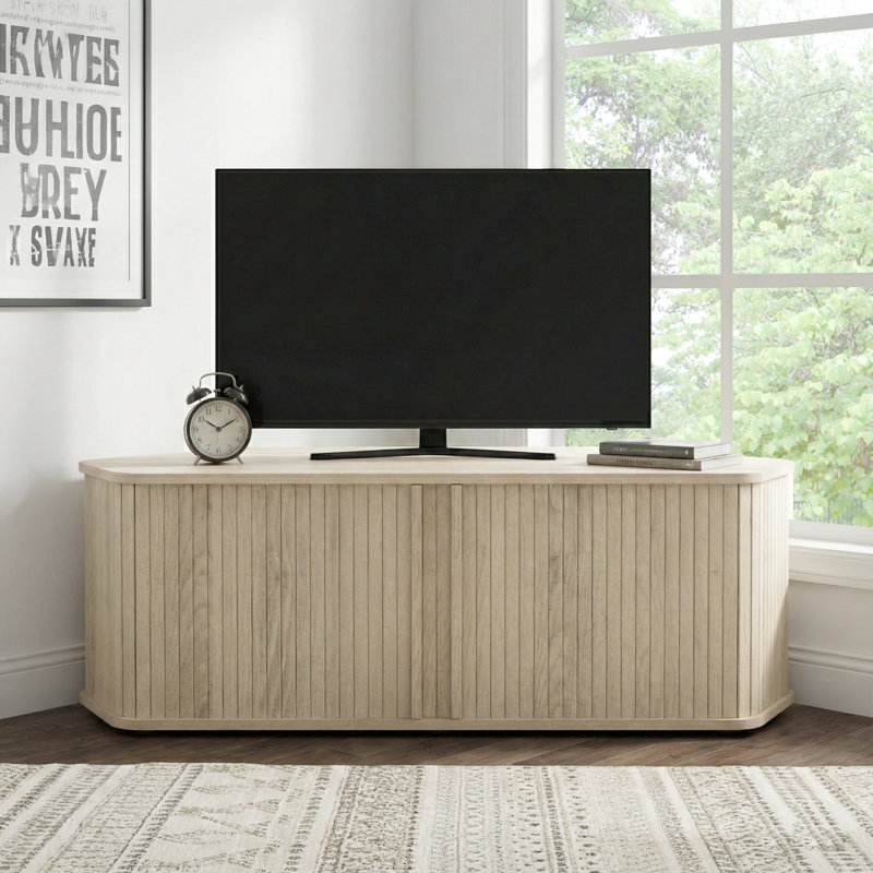 Meuble télé de coin 43,3 po Aurel Buchheit, Beige