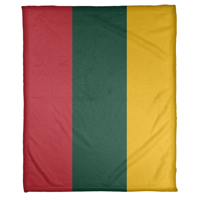 Quilted Throw Blanket, 30" x 40", Iron Range Red/Forest Green/Harvest Gold, Mink Touch