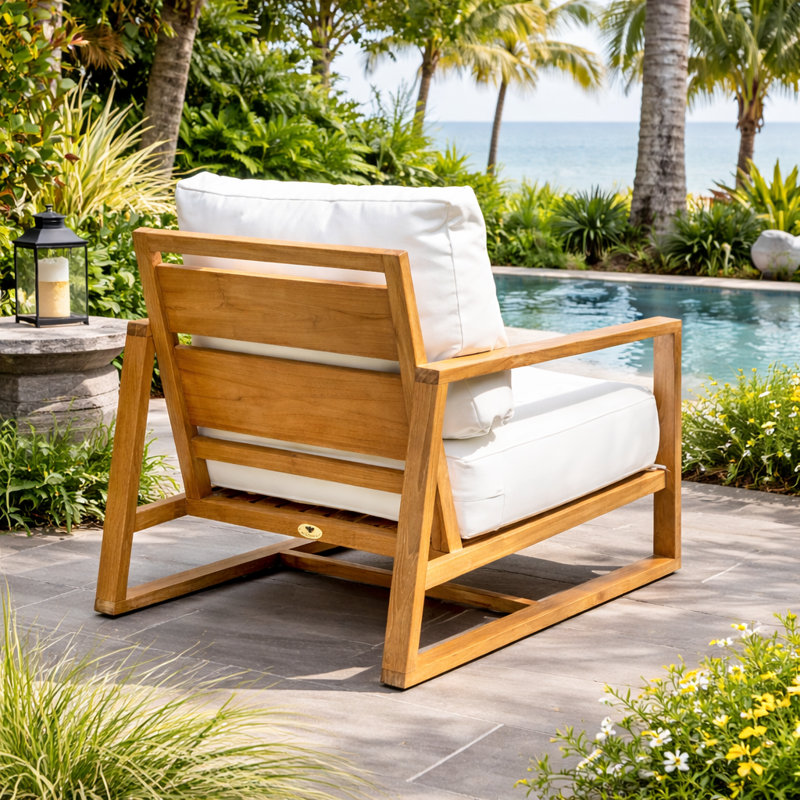 Catalina Teak Outdoor Lounge Chair