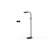 62'' Black LED Task Floor Lamp