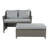 Frett Wicker 2 - Person Patio Conversation Set with Cushions-71112744