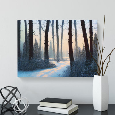 Compelling Winter Forest - Wrapped Canvas