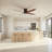 52 In. Flush Mount Ceiling Fan With Led Light, 4 Plywood Brown Blades, Quiet Dc Motor And Remote-679004599-679004592