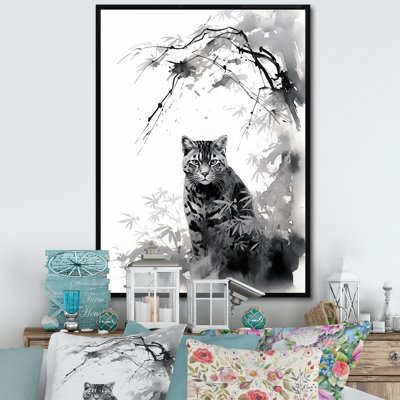 «Herreravega Asian Art Panther Sumi I», reproduction sur toile