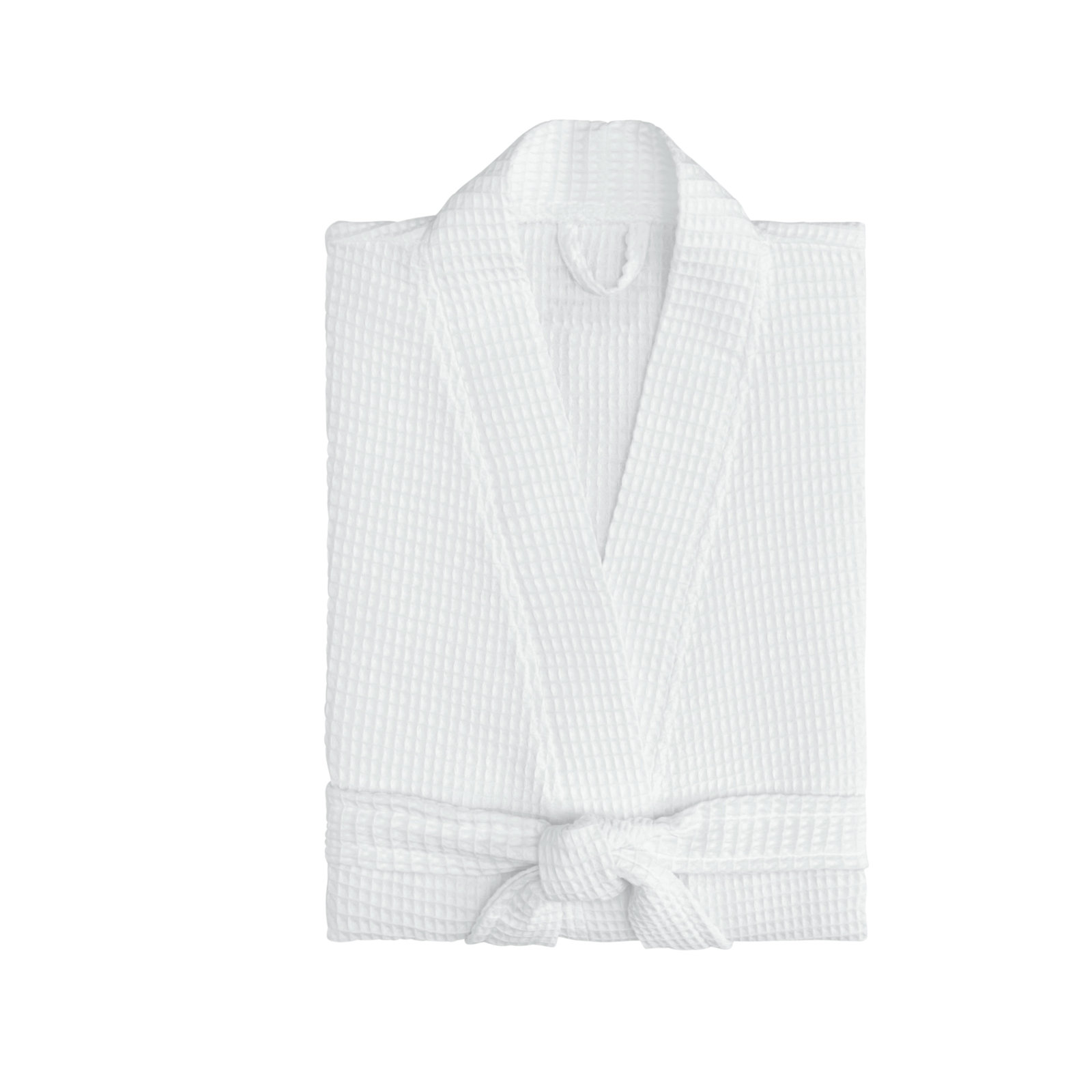 Astrid Waffle Bathrobe, White, Large
