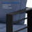 73" All-Weather Aluminum Patio Sofa, 3 Seat Outdoor Couch With  Thick Blue Cushions & Black Frame-582917754-582917753