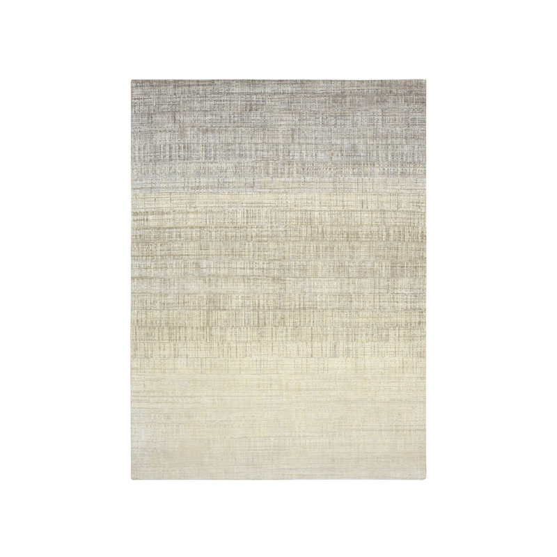 Tapis noué à la main 9 pi x 12 pi 4 po ivoire