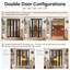 48" x 80" Mirrored Door Solid Manufactured Wood Double Bi-Fold Door With Installation Hardware Kit(Closet,Pantry)-117280245