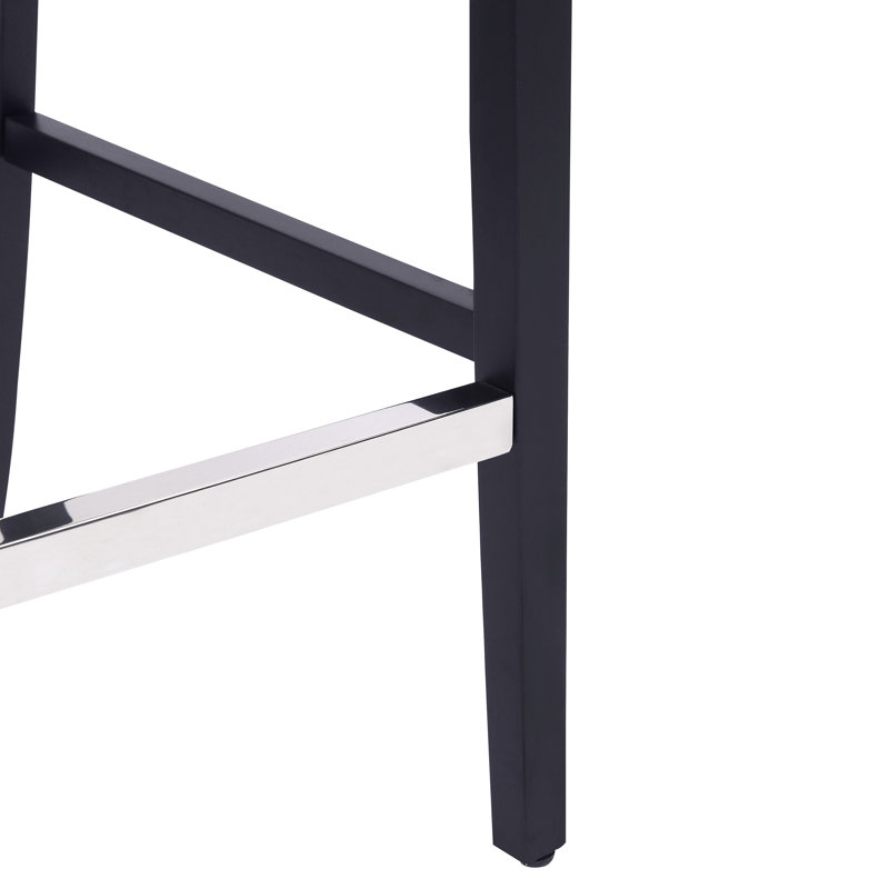 Tabouret de bar et de comptoir Wren, Beige, Tabouret de bar (siège d'une hauteur de 29 po), Noir