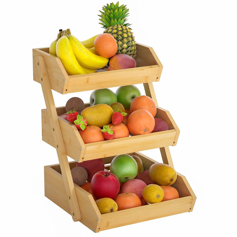 Latunja Wood Cabinet Shelving Rack