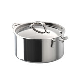 Probond® Luxe 6-quart Polished Professional Clad Stainless Steel Stock Pot With Lid