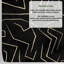 Abstract Black and Gold Graffiti Stripe Wallpaper