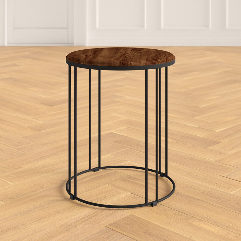 Abraxas Solid Wood Frame End Table