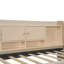 Lit de jour simple tapissier avec tiroirs, tablettes, armoires rabattables et table d'appoint-118022241