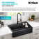 KRAUS Bellucci 33” Workstation Drop In Retrofit Farmhouse Single Bowl Granite Kitchen Sink With Accessories