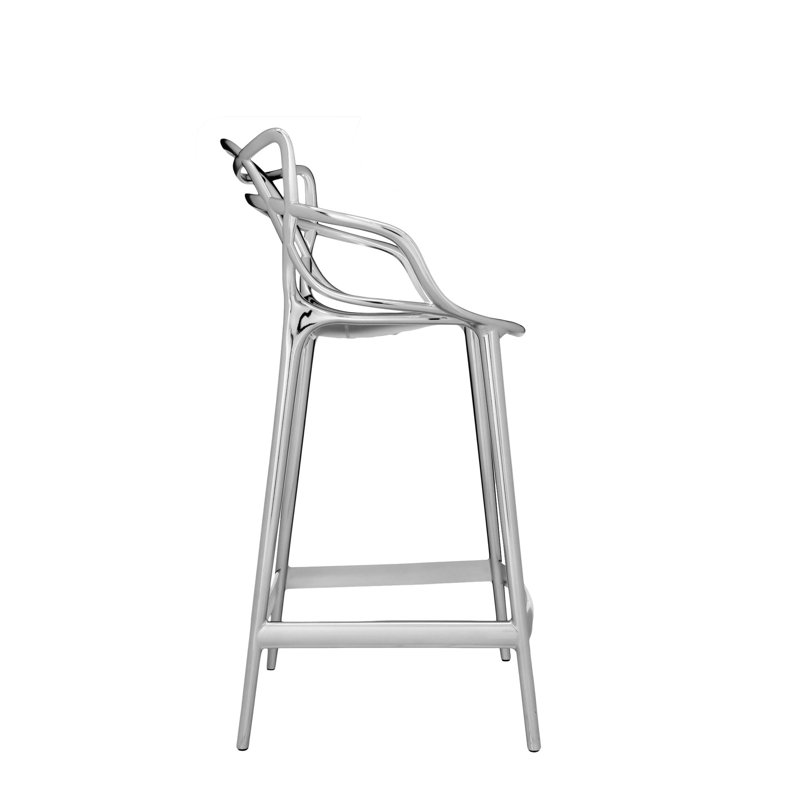 Masters Outdoor Bar Stool, Chromed
