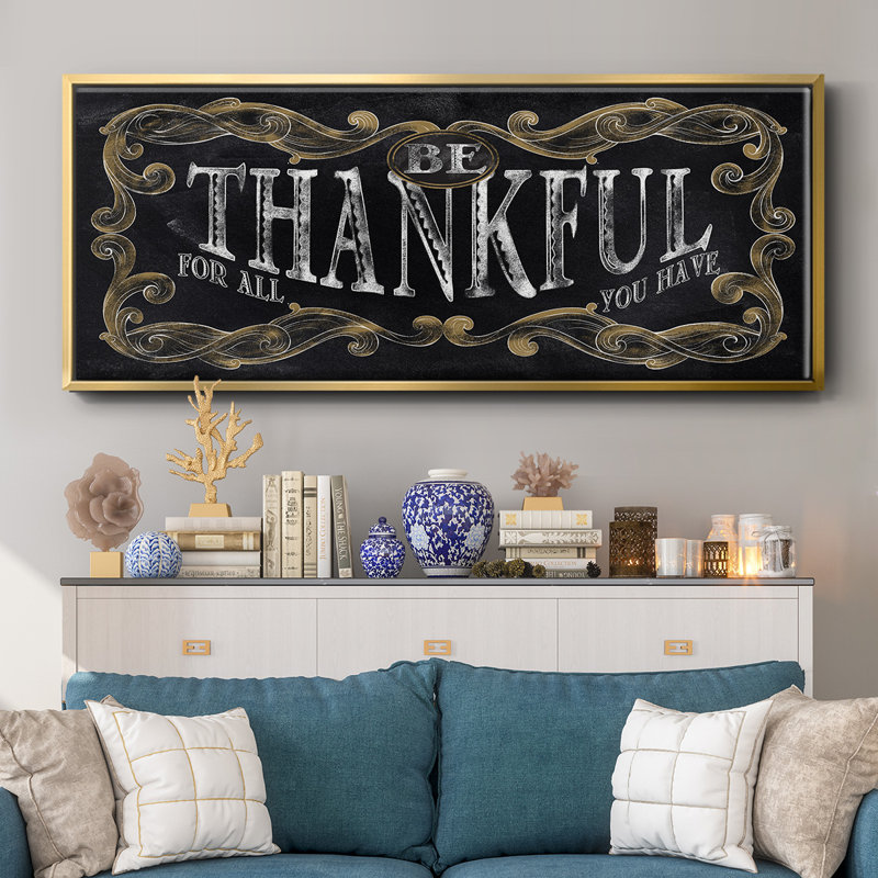 Be Thankful- Framed Canvas