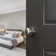 Delaney Hardware Bravura 906 Macon Knob Passage Lockset With Modern Round Trim Scratch Resistant Door Knob For Hallway/Office