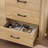 Commode double 6 tiroirs l 47,2 po Ilfracombe, commode 6 tiroirs style campagnard