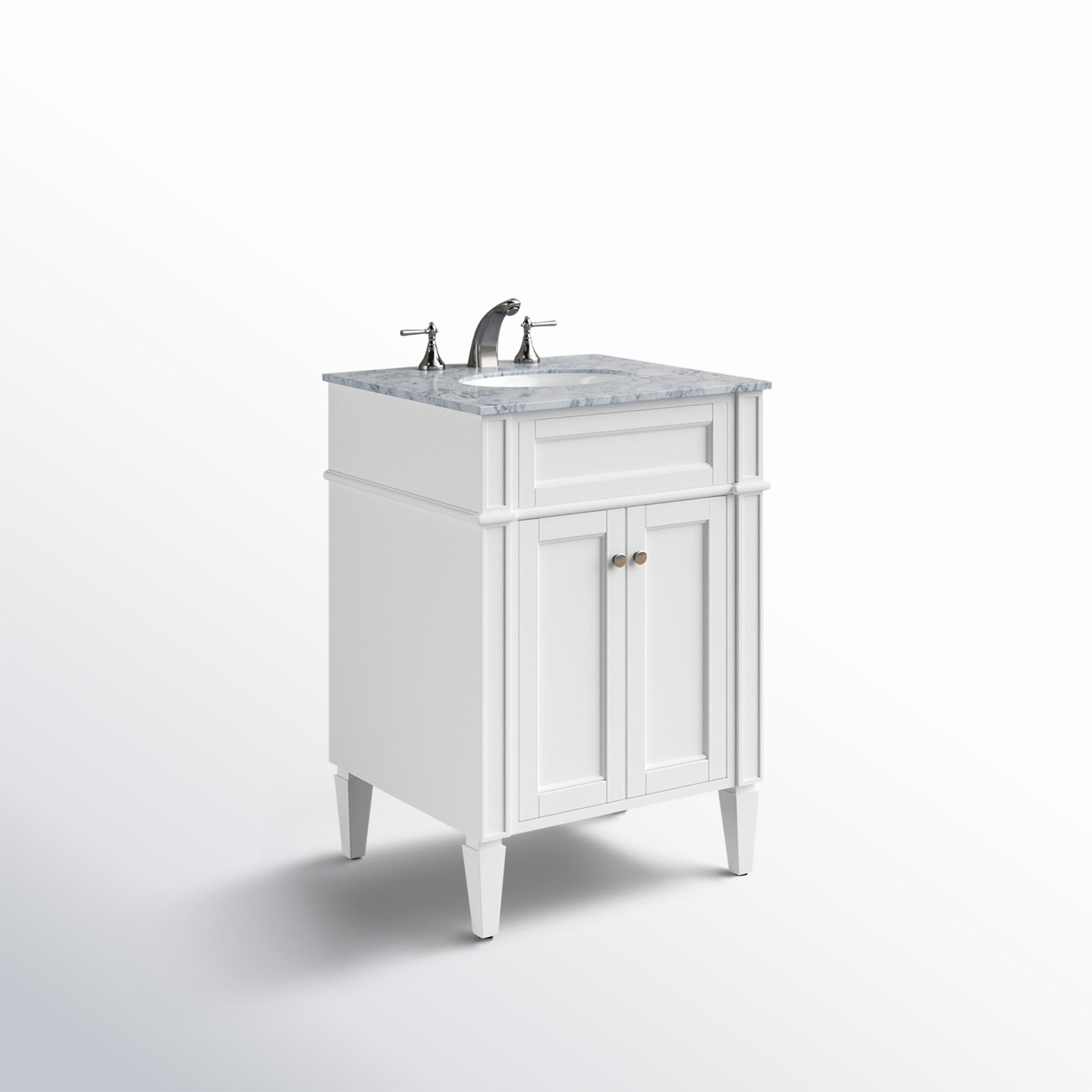 Rivers 24'' Single Bathroom Vanity, White