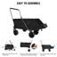 Chariot pliant pour chien avec arrière extensible