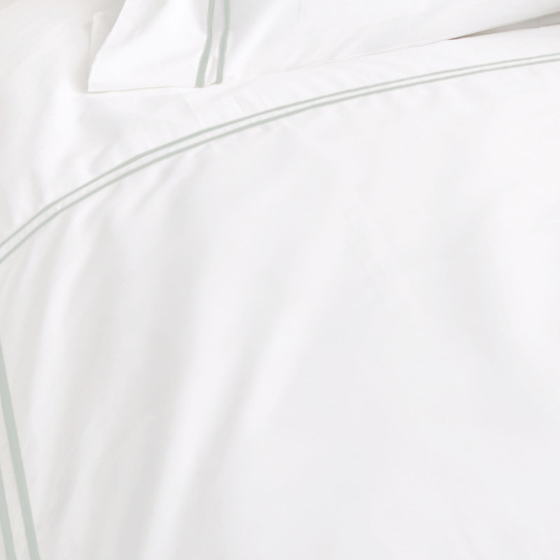Coltrane 2 Piece 100% Cotton Envelope Sham Set, Silver Sage