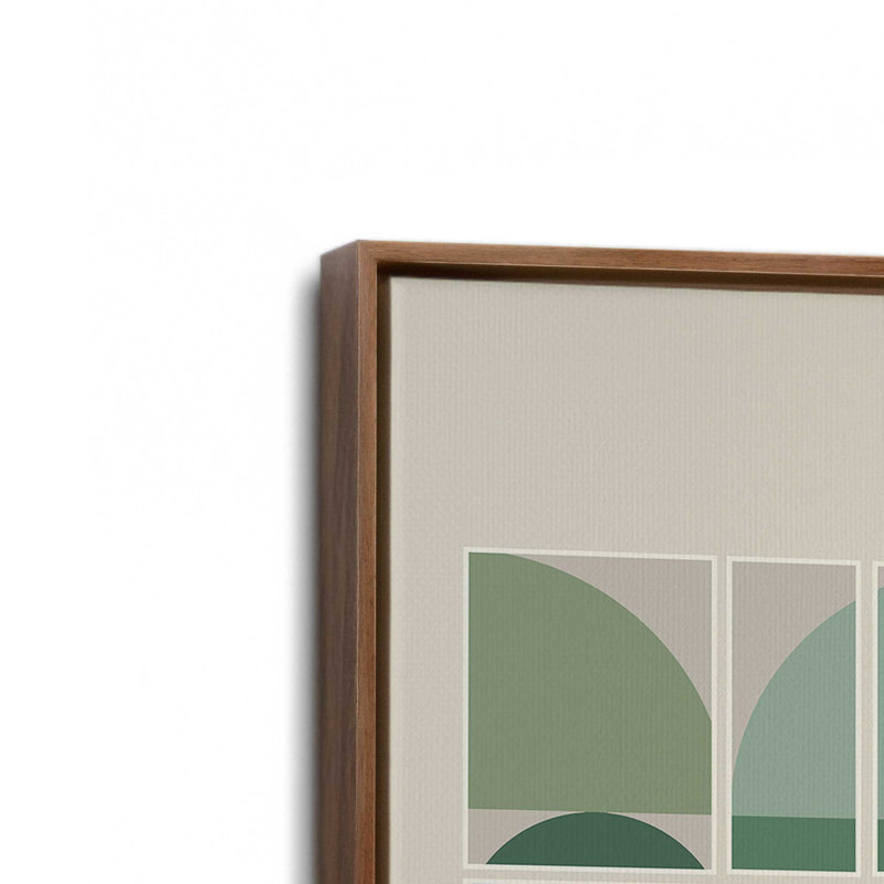 Bauhaus Color Grid IV, H 13 po x l 19 po, Noyer