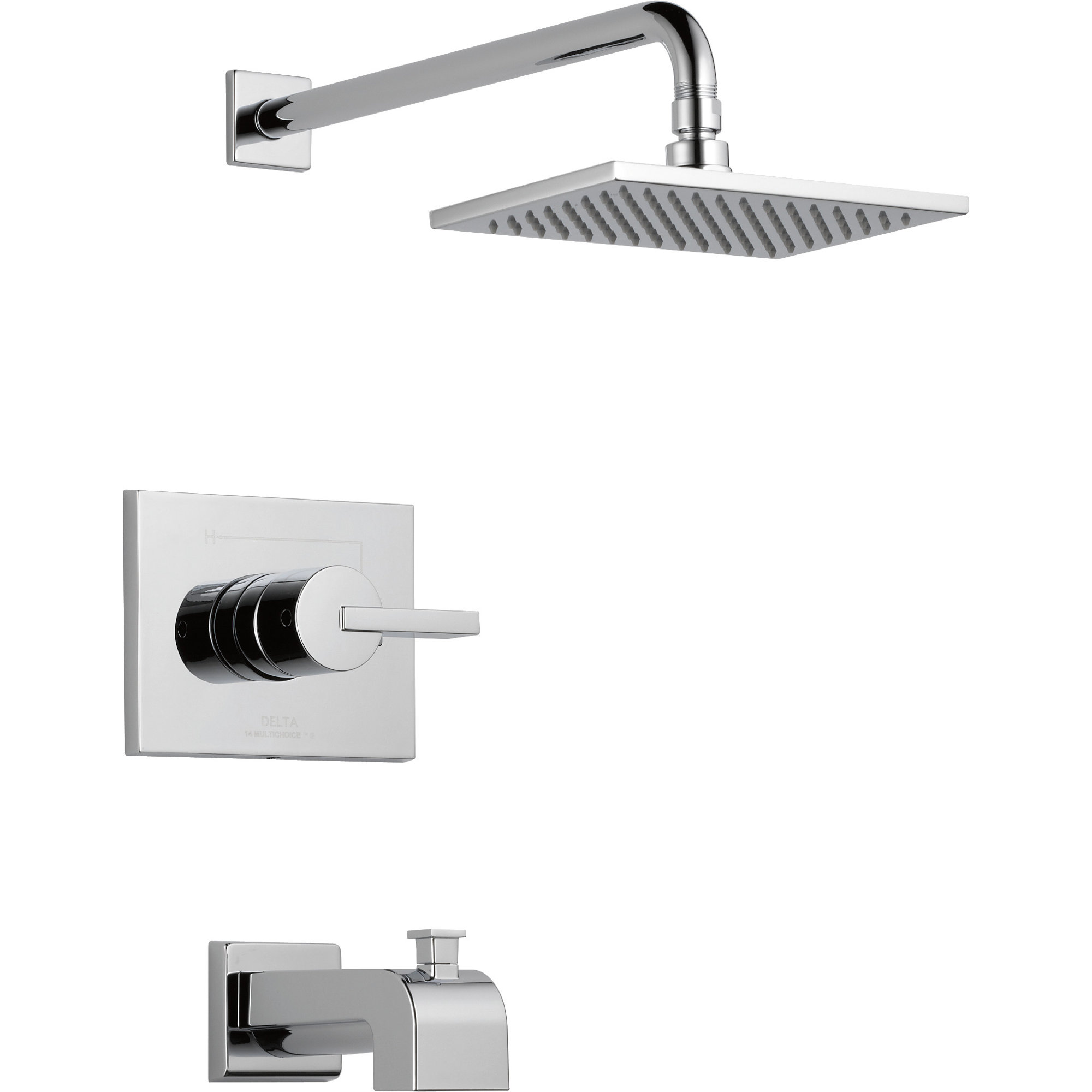 Vero Pressure-Balanced Tub and Shower Faucet, Chrome