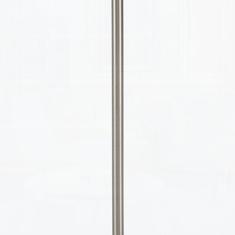 5-Light White Drum Shade Chandelier