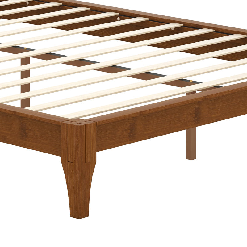 Structure de lit plateforme en bois de bambou sec Razzak , Grand lit